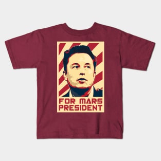 Elon For Mars President Kids T-Shirt